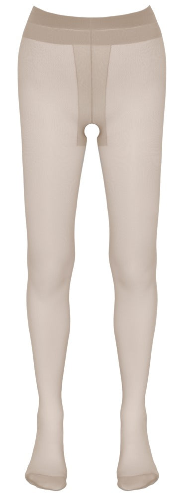 Hautfarbene Strumpfhose ouvert mit Satin-Glanz und offenem Schritt von Cottelli – Ansicht 4