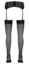Schwarze seidige Straps-Strümpfe als zeitloser Klassiker 20 den von Cottelli – Ansicht 5