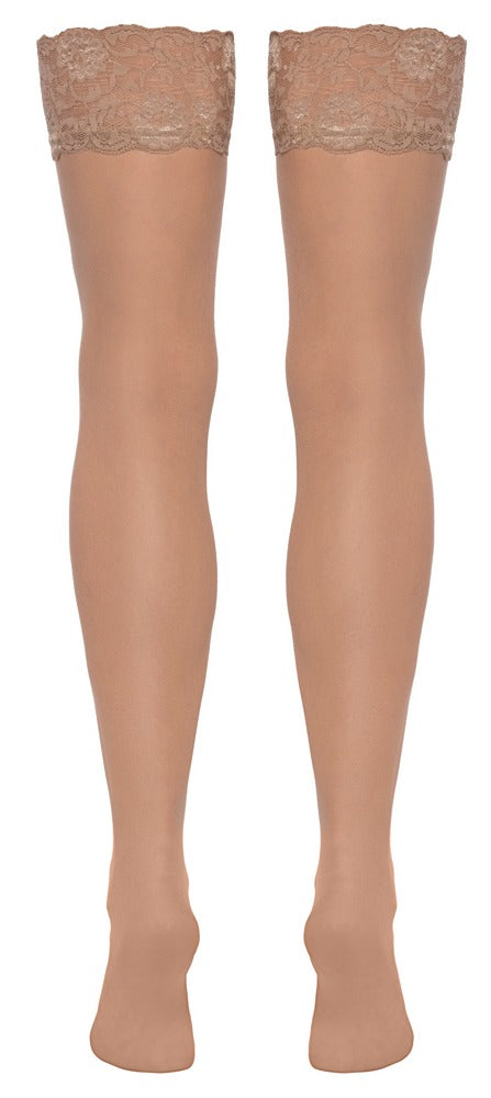 Helles sinnliches Strumpf Paar mit elegantem Spitzenabschluss von Cottelli LEGWEAR – Ansicht 6
