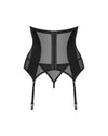 Schwarze Unterbrust-Corsage Chic Amoria mit String von Obsessive – Ansicht 4