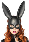 Schwarze geheimnisvolle Hasenmaske im verlockenden Maskerade Look von Leg Avenue – Ansicht 3
