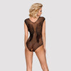 Schwarzer Body B112 aus weichem Mesh mit frechem Design von Obsessive – Ansicht 3
