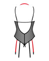 Schwarzer semitransparenter Stringbody Glandez mit abnehmbarem Neckholder von Obsessive – Ansicht 4
