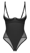 Schwarzer busenfreier Body ouvert Stelisa mit Hebe-Cups von Obsessive – Ansicht 3