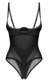 Schwarzer busenfreier Body ouvert Stelisa mit Hebe-Cups von Obsessive – Ansicht 4