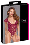Roter verführerischer Stringbody mit Perlenketten und Spitze von Cottelli LINGERIE