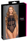 Schwarzer verführerischer Body mit Spitze und Strass von Cottelli LINGERIE