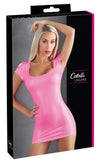 Pinkfarbenes figurbetontes Kleid mit großem Ausschnitt von Cottelli PARTY
