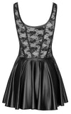 Schwarzes verführerisches Minikleid aus Spitze und Mattlook von Cottelli PARTY – Ansicht 6