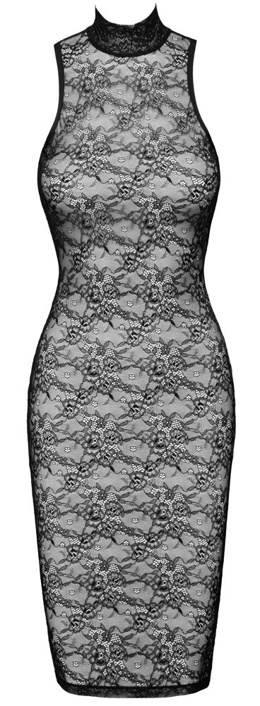 Schwarzes verführerisches Spitzenkleid mit atemberaubendem Rückenausschnitt von Cottelli LINGERIE – Ansicht 7