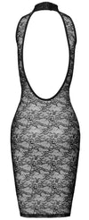 Schwarzes verführerisches Spitzenkleid mit atemberaubendem Rückenausschnitt von Cottelli LINGERIE – Ansicht 8