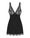 Schwarz-transparentes Set Luvae mit Babydoll und String von Obsessive – Ansicht 5