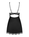 Schwarz-transparentes Set Luvae mit Babydoll und String von Obsessive – Ansicht 6