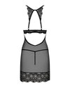 Schwarzes Set Renelia mit super sexy Chemise und Tanga von Obsessive – Ansicht 4