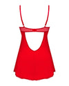 Rotes Kleid Ingridia mit String und großflächigem Rücken-Cut-out von Obsessive – Ansicht 4