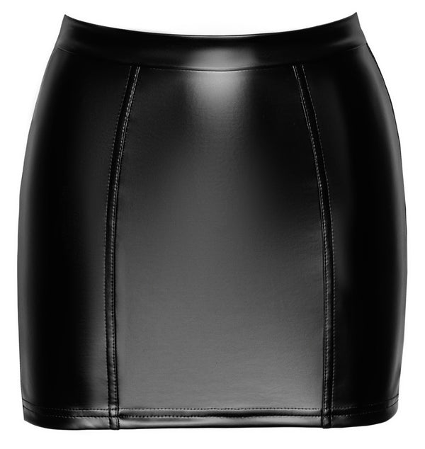 Minirock mit eleganter Schnürung und Strumpfhaltern von Noir Handmade – Ansicht 13