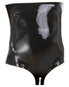 Schwarzer hoch geschnittener Latex-Slip mit Schritt-Schlitz von Late X – Ansicht 5