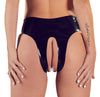 Schwarzer hautenger Latex-Slip mit vollständig offenem Schritt von Late X – Ansicht 4