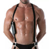Herren Harness mit 3D Mesh Tasche - elastisch & verstellbar, Silber | TOF Paris