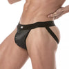 Jockstrap mit 3D-Mesh & Druckknöpfen - Komfort & Style, Schwarz-Grau | TOF Paris
