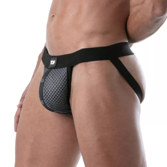 Jockstrap mit 3D Mesh & Druckknöpfen - Komfort & Style Grau | TOF Paris