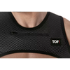 Herren Harness mit 3D-Mesh & Reißverschlusstaschen - Schwarz-Grau | TOF Paris