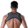Herren Harness mit 3D-Mesh & Reißverschlusstaschen - Grau | TOF Paris