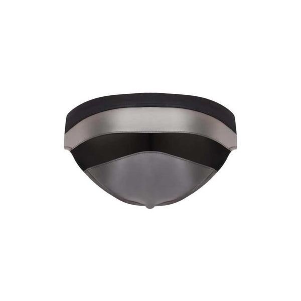 Herren-Slip mit transparentem Schritt für Herren - Grau | Shots