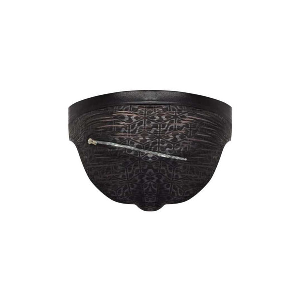 Kurzer Herren-Slip mit Reißverschluss im Schritt für Herren - Schwarz | Shots