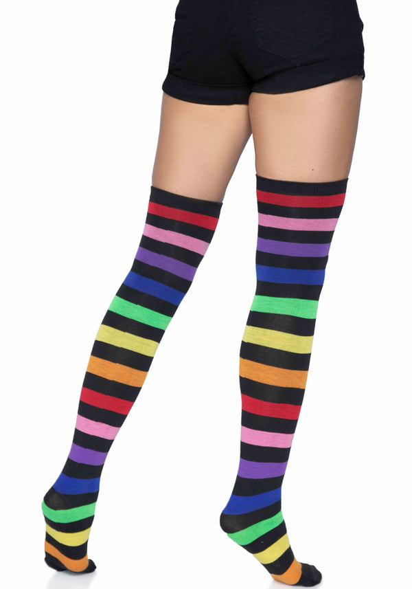 Regenbogen Overknee Strümpfe - Bunte Kniestrümpfe | Leg Avenue