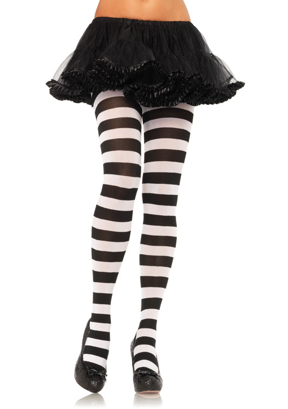 Blickfang Strumpfhose mit breiten Streifen - Sexy & Trendy Netzstrümpfe | Leg Avenue