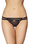 T-String mit Spitze und Wetlook-Einsätzen, elegantes Dessous-Design | 7Heaven