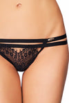 T-String mit Spitze und Wetlook-Einsätzen, elegantes Dessous-Design | 7Heaven