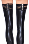 Wetlook Strümpfe mit Reißverschluss, exklusive Dessous-Accessoires | 7Heaven