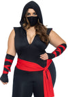 Kostüm - Schwarzer Ninja - Queen Size | Leg Avenue