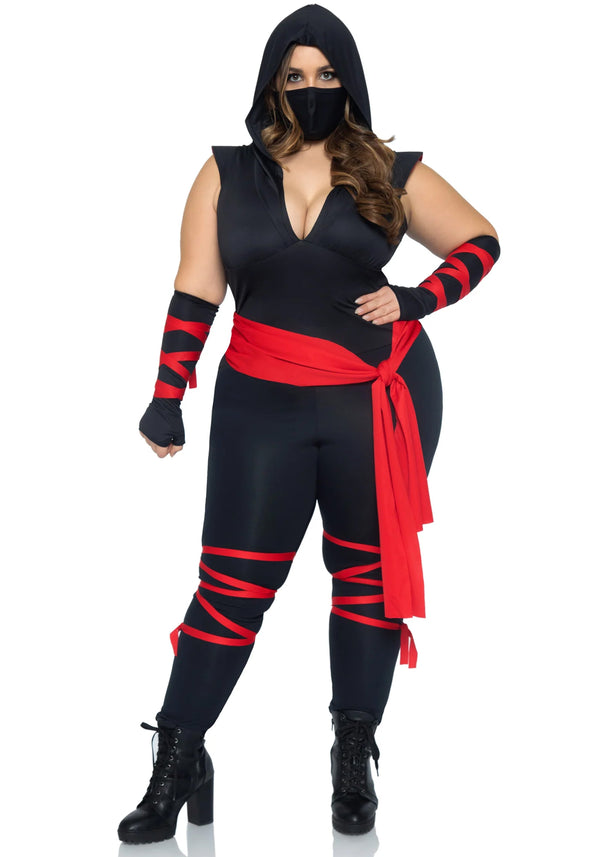 Kostüm - Schwarzer Ninja - Queen Size | Leg Avenue