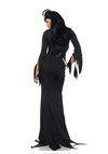 Schwarzes atemberaubendes Kleid im gotischen Stil für dunkle Göttinnen von Leg Avenue