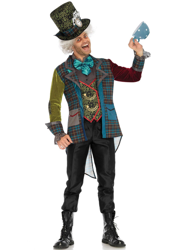Buntes verrücktes Hutmacher Kostüm für den großen Auftritt von Leg Avenue – Ansicht 4