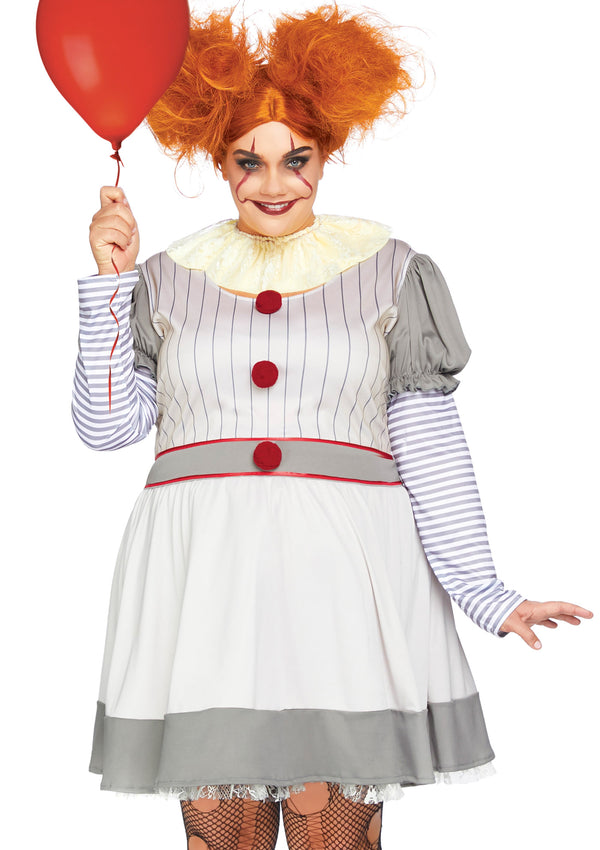 Kostüm - Verrückter Clown - Queen Size | Leg Avenue