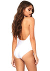 Weißer funkelnder Pailletten Bodysuit für glanzvolle Auftritte von Leg Avenue – Ansicht 2