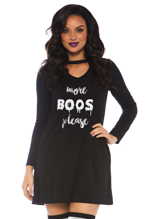 Jersey Kleid "More Boos Please" | Leg Avenue