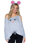 Kostüm - Mäuse Poncho mit Ohren-Haarreif | Leg Avenue
