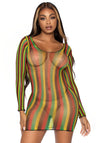 Rasta-Netz-Minikleid | Leg Avenue