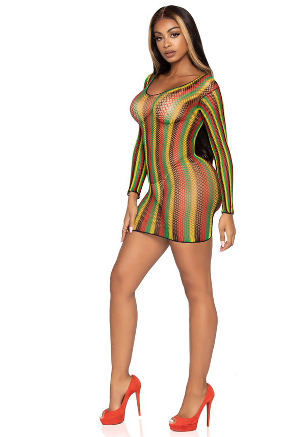 Rasta-Netz-Minikleid | Leg Avenue