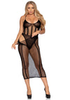 Netz-Bodysuit mit passendem Rock | Leg Avenue