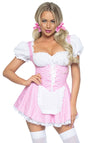 Kostüm - Sexy Dirndl Gingham Kleid in rosa | Leg Avenue