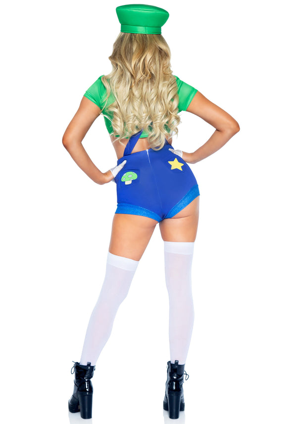 Kostüm - Luigi Style grün blau | Leg Avenue