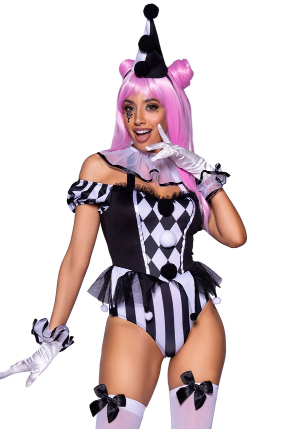 Kostüm - Französischer Clown Bodysuit | Leg Avenue