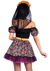 Kostüm - Farbintensives Ringelblumen-Kleid - Dia De Las Muertos | Leg Avenue