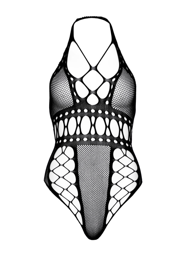 Rückenfreier Netzbody mit Thong Rückseite | Leg Avenue
